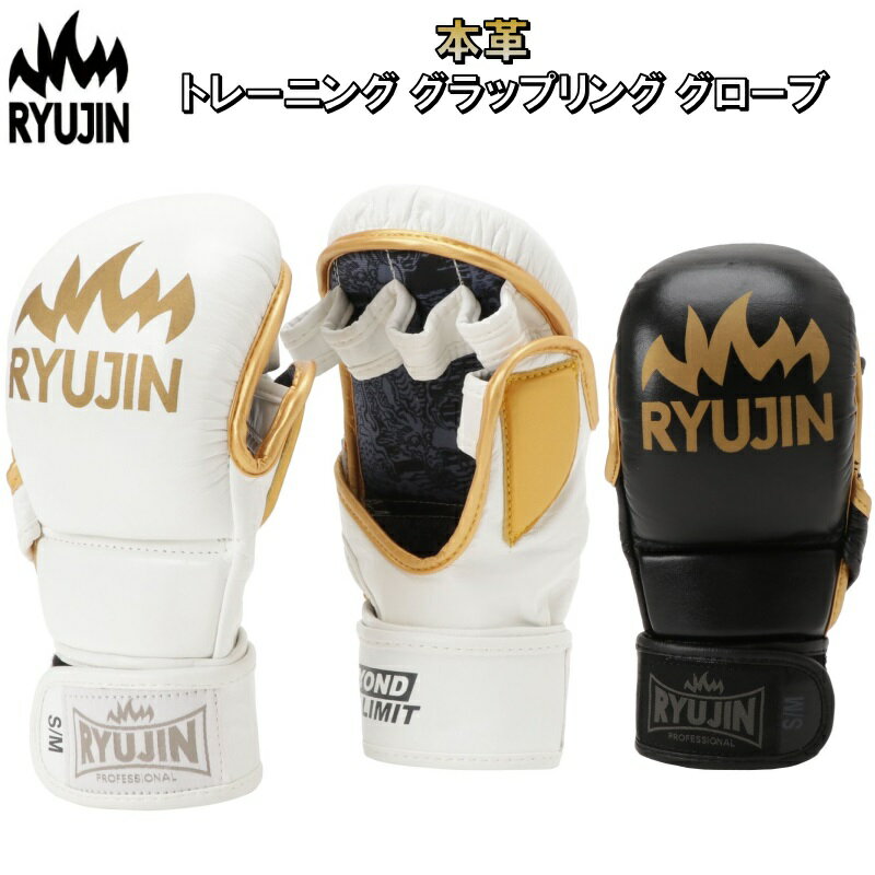 リュウジン RYUJIN 総合格闘技 本革 トレーニング グラップリング グローブ 初心者〜プロ格闘技選手向け 171713286