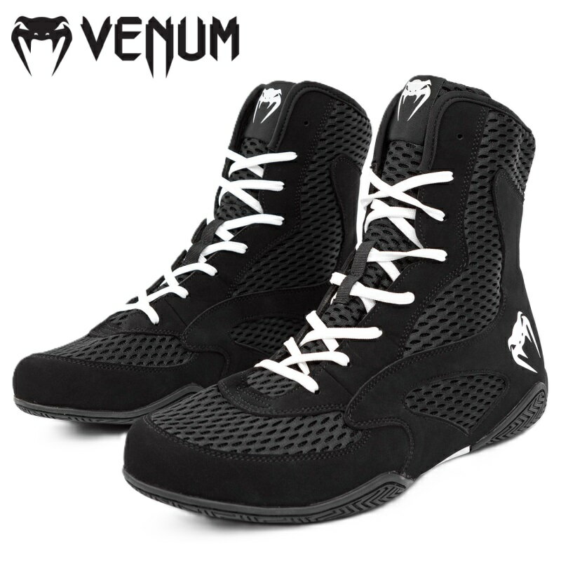 【サイズ交換送料無料】VENUM ヴェヌム ボクシング ボクシングシューズ VENUM CONTENDER ブラック×ホワイト ミッドカット ベヌム ヴェナム ...