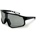 スポーツサングラス ケース付 調光レンズ 偏光レンズ 調光サングラス 1年保証 ライナースポーツオリジナル LSALI049-BLK(4)