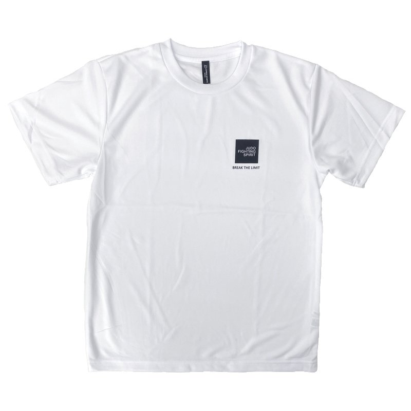 柔道 半袖 柔道Tシャツ 左胸にワンポイント 『JUDO FIGHTING SPIRIT』(左胸■ロゴ) ...
