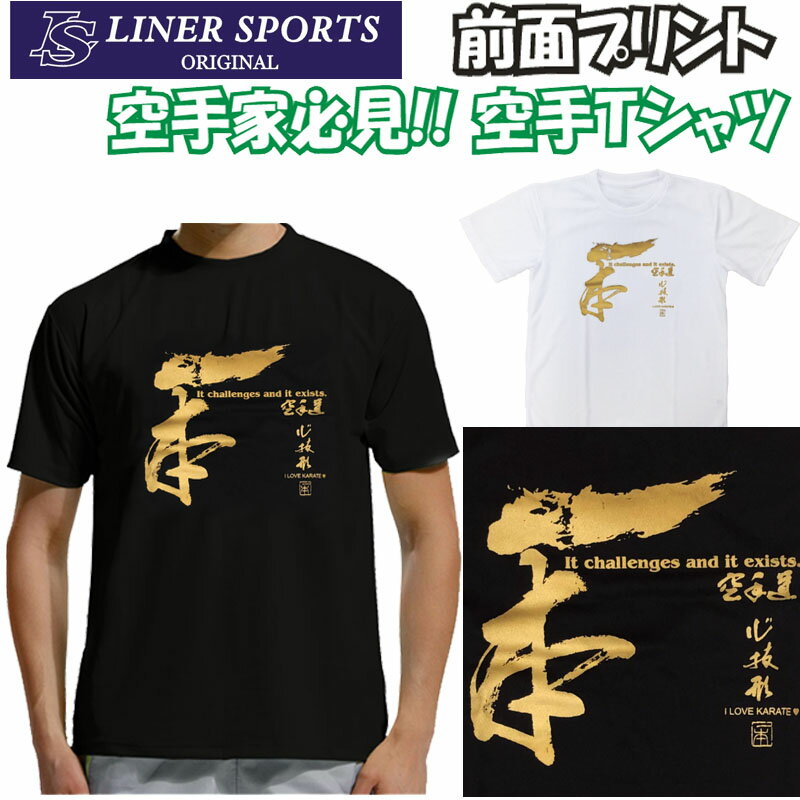 【即発送】送料無料 空手Tシャツ 『一本』 前面プリント ライナースポーツオリジナル ipponka 130 140 ..