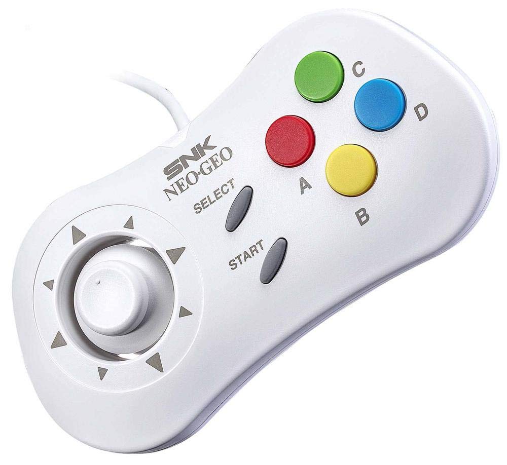 NEOGEO mini専用コントローラー。 かつてのNEOGEO CDのコントローラ―デザインを再現したNEOGEO mini PAD。 対戦や協力プレイを楽しむなら必須のアイテムです。