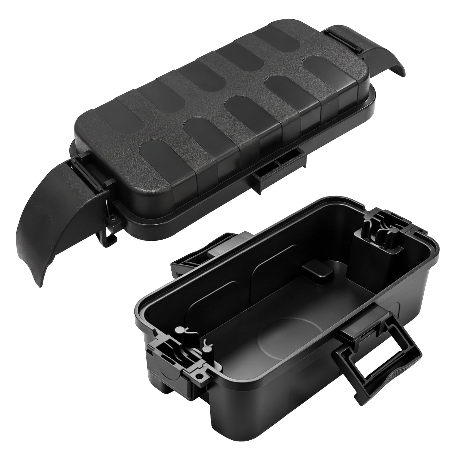 ・サイズ:大型タイプは約26×13×10cm、小型タイプは約21×12×8cm ・仕様:大型タイプは6口ケーブル穴、小型タイプは2口ケーブル穴 ・防水防塵規格:IP54相当