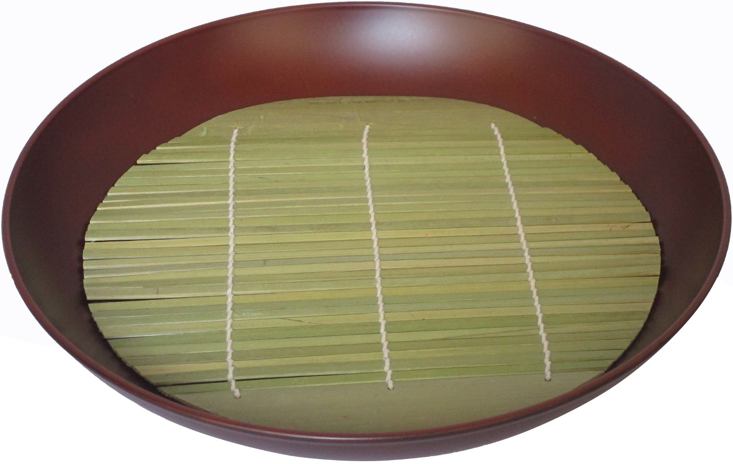 ・サイズ:約直径24×5cm ・素材:飽和ポリエステル、ABS樹脂、ウレタン塗 ・原産国:日本 ・機能:食器洗い乾燥機対応