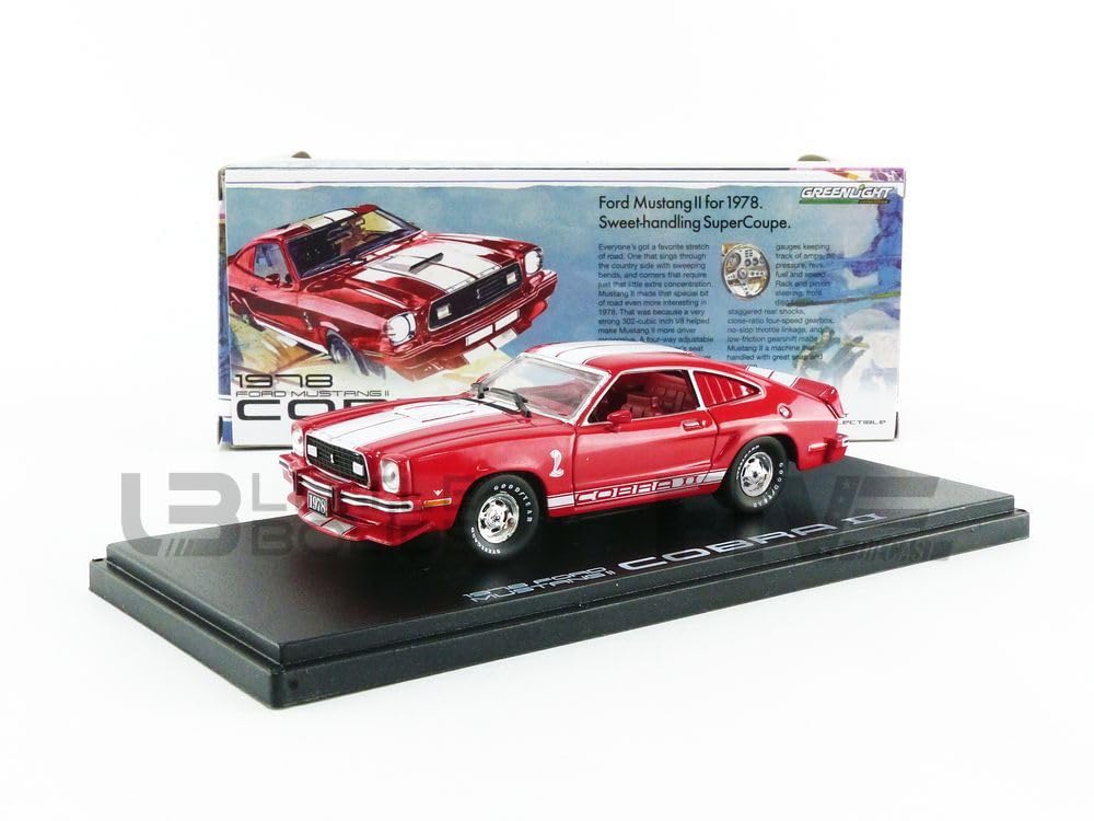 ・スケール:1/43 ・車種:1978 フォード マスタングII コブラII ・カラー:レッド/ホワイトストライプ