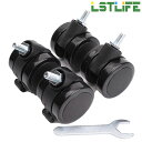 LSTLIFE キャスター 4個組 1セット 耐荷重160KG ストッパー付き スタンディングデスク用 ねじ込み M8 キャスター