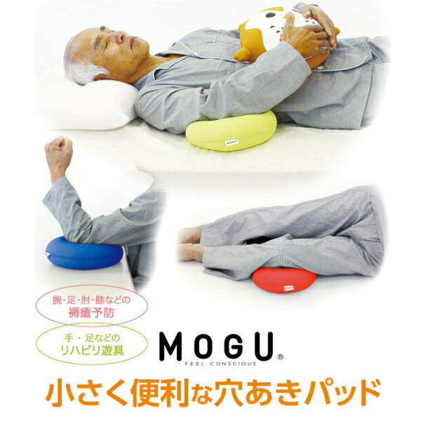 0 MOGU R 同色2個セット 小さく便利な穴あきパッド (サークルパッド) CARE　枕　腰当 直径約22.5cm　モグ