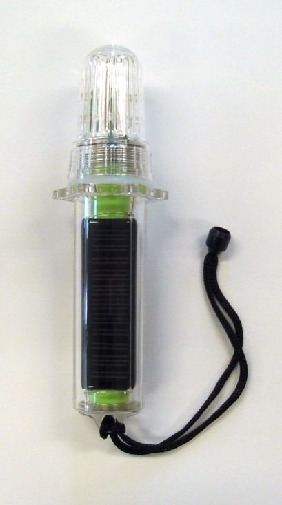 【F】いかだ守郎水上標識灯点滅灯ソーラー式 完全防水LED8灯赤色