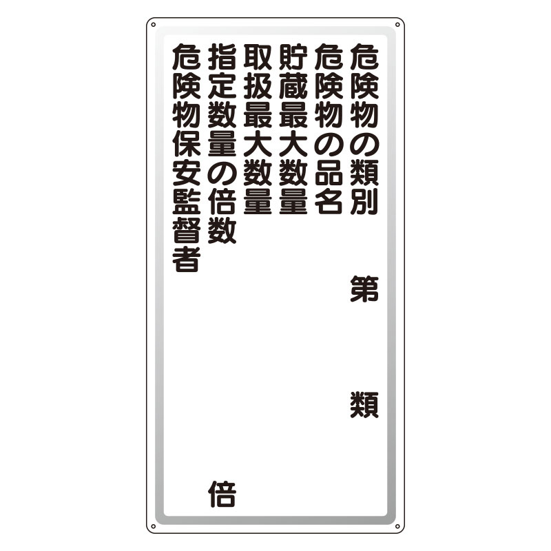Rakuten - 319-091 アルミ製危険物標識危険物の類別