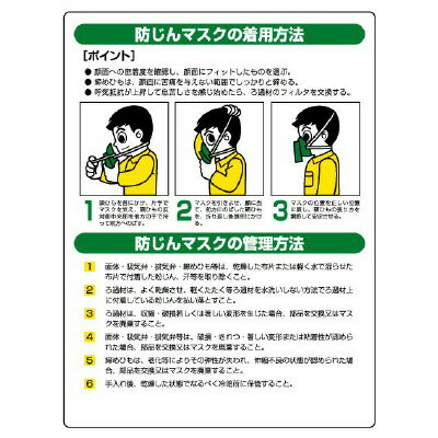 Rakuten - 820-26粉じん障害防止標識　防じんマスク【代引き不可】