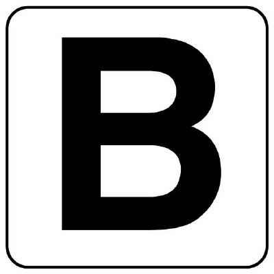 Rakuten - 845-82BアルファベットステッカーB（大）5枚入【代引き不可】