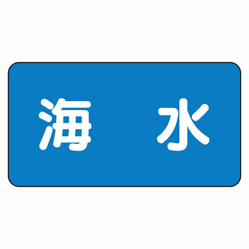 Rakuten - AS-1-3L配管ステッカー　海水（大）【代引き不可】