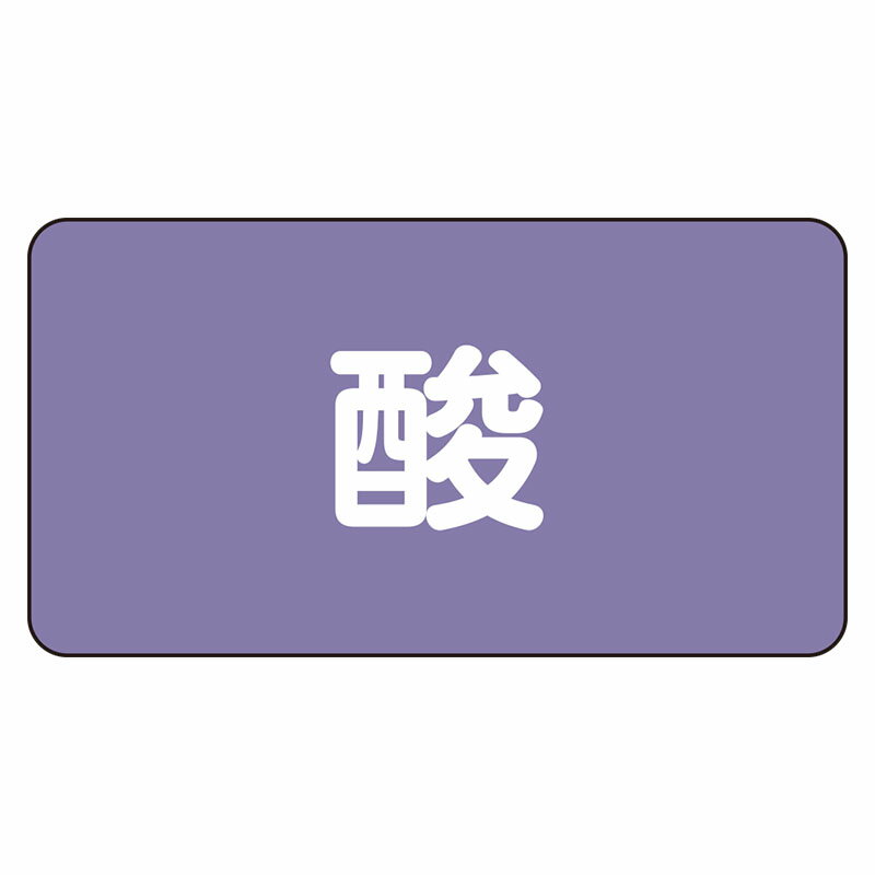 Rakuten - AS-5L配管ステッカー　酸（大）【代引き不可】