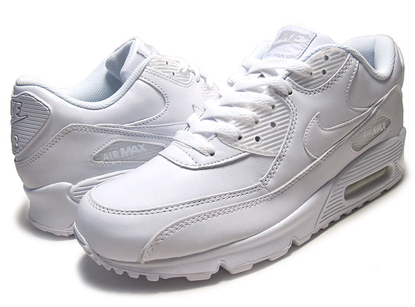 お得な割引クーポン発行中!!【あす楽 対応!!】【送料無料 ナイキ エアマックス 90】NIKE AIR MAX 90 LEATHER white/white オールホワイト レザー 302519-113 ランニングシューズ スニーカー エア マックス MAX 90