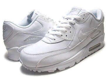 お得な割引クーポン発行中!!【送料無料 ナイキ エアマックス 90】NIKE AIR MAX 90 LEATHER white/white オールホワイト レザー 302519-113 ランニングシューズ スニーカー エア マックス MAX 90