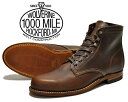 最大3,000円OFFクーポン発行中!!【アウトレット商品456】WOLVERINE 1000 MILE BOOT PLAIN TOE BOOT BROWN