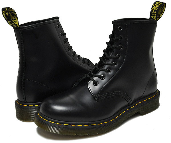 お得な割引クーポン発行中!!【あす楽 対応!!】【送料無料 ドクターマーチン 8ホール ブーツ】Dr.Martens1460 8HOLE BOOT SMOOTH BLACK【レースアップブーツ メンズ】【R11822006】