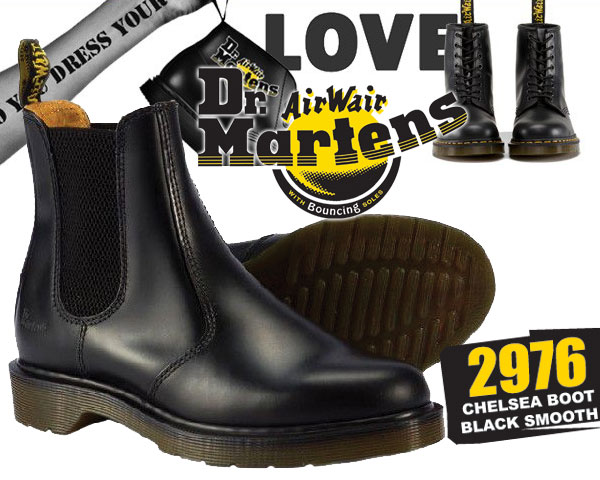 ȊN[|s!!   Ή!!    hN^[}[` TChSA `FV[u[c Dr.Martens 2976 CHELSEA BOOT BLACK SMOOTH hN^[}[` ubN 11853001 u[c Y fB[X ubN