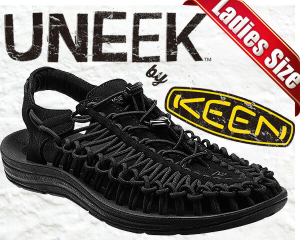 お得な割引クーポン発行中!!【あす楽 対応!!】【送料無料 キーン ユニーク ウィメンズ】KEEN UNEEK WOMENS BLACK/BLACK 1014099 レディース サンダル 防滑 アウトドア