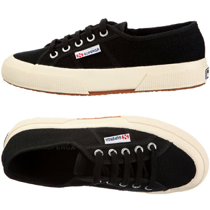 【アウトレット】【訳あり】【SUPERGA】スペルガ　2750　コトゥクラシック　S000010 999　EU36　23cm　ブラック