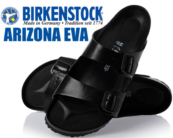 お得な割引クーポン発行中 【あす楽 対応 】【ビルケンシュトック サンダル アリゾナ】BIRKENSTOCK ARIZONA EVA Black 129421 ウォッシャブル 軽量サンダル