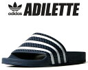 お得な割引クーポン発行中!!【アディダス アディレッタ】adidas ADILETTE adblue/wht-adblue 288022 ネイビー ホワイト サ...