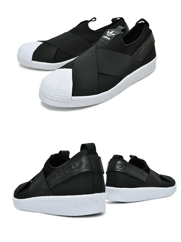 最大2,000円OFFクーポン発行中!★お求めやすく価格改定★あす楽対応adidas SUPERSTAR SLIP ON W cblack/cblack-ftwhtSUPERSTAR SLIP ON