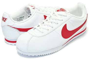 お得な割引クーポン発行中!!【あす楽 対応!!】【ナイキ コルテッツ レディースサイズ】NIKE CORTEZ GS wht/university red