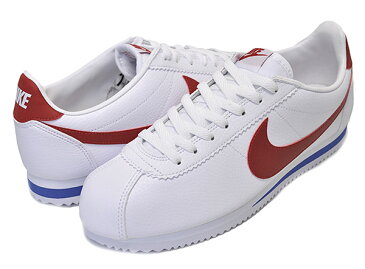 お得な割引クーポン発行中!!【あす楽 対応!!】【送料無料 ナイキ コルテッツ レザー】NIKE CLASSIC CORTEZ LEATHER white/varsity red【スニーカー クラシック コルテッツ レザー フォレストガンプ Forrest Gump】