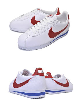 お得な割引クーポン発行中!!【あす楽 対応!!】【送料無料 ナイキ コルテッツ レザー】NIKE CLASSIC CORTEZ LEATHER white/varsity red【スニーカー クラシック コルテッツ レザー フォレストガンプ Forrest Gump】