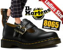 お得な割引クーポン発行中!!Dr.Martens 8065 MARY JANE SMOOTH BLACK 12916001 ダブルストラップシューズ レザー マニッシュ カジュアル