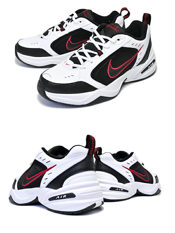 お得な割引クーポン発行中!!【あす楽 対応!!】【ナイキ エアモナーク 4】NIKE AIR MONARCH IV white/black 【DAD SHOES ダッドシューズ スニーカー メンズ】ワイズ D