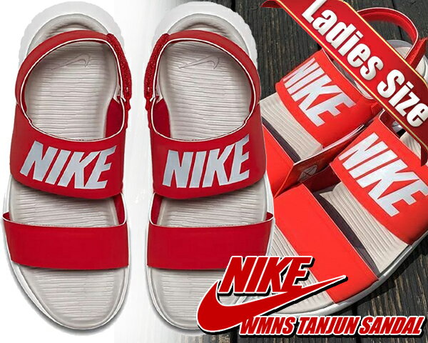 お得な割引クーポン発行中!!【あす楽 対応!!】【ナイキ ウィメンズ タンジュン サンダル】NIKE WMNS TANJUN SANDAL habanero red/ moon particle【サンダル レディース ウィメンズ スポーツサンダル シャワーサンダル レッド グレー】