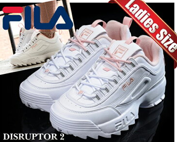 お得な割引クーポン発行中!!【あす楽 対応!!】【フィラ ディスラプター2 レディース】FILA DISRUPTOR 2 white/pink FS1HTA1074X-WPK【スニーカー ダッドシューズ ホワイト ピンク DAD SHOES レディース ウィメンズ 】