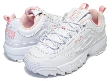 お得な割引クーポン発行中!!【あす楽 対応!!】【フィラ ディスラプター2 レディース】FILA DISRUPTOR 2 white/pink FS1HTA1074X-WPK【スニーカー ダッドシューズ ホワイト ピンク DAD SHOES レディース ウィメンズ 】
