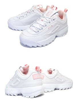 お得な割引クーポン発行中!!【あす楽 対応!!】【フィラ ディスラプター2 レディース】FILA DISRUPTOR 2 white/pink FS1HTA1074X-WPK【スニーカー ダッドシューズ ホワイト ピンク DAD SHOES レディース ウィメンズ 】