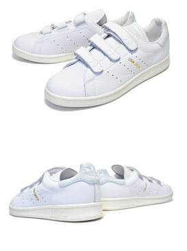 お得な割引クーポン発行中!!【あす楽 対応!!】【送料無料 アディダス スタンスミス】ADIDAS STAN SMITH CF ftwwht/ftwwht/blutin【スニーカー メンズ レディース ベルクロ ホワイト グレー】