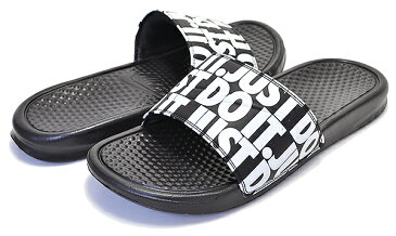 お得な割引クーポン発行中!!【あす楽 対応!!】【ナイキ ベナッシ JDI プリント】NIKE BENASSI JDI PRINT black/white 631261-024 スポーツサンダル シャワーサンダル メンズ レディース JUST DO IT. プール ジム