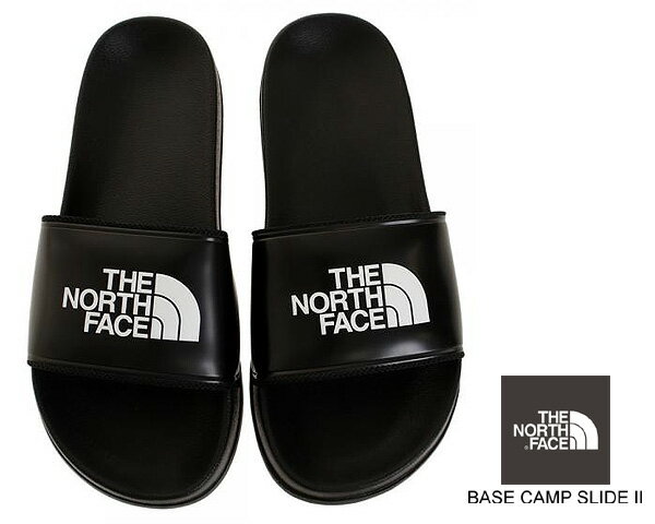 お得な割引クーポン発行中!!【あす楽 対応!!】【ノースフェイス ベースキャンプ スライド 2】THE NORTH FACE BASE CAMP SLIDE II black/white nf01940-kw シャワーサンダル スポーツサンダル ブラック