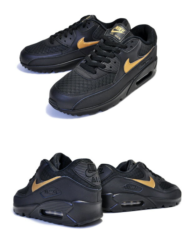 お得な割引クーポン発行中!!【送料無料 ナイキ エアマックス 90 エッセンシャル】NIKE AIR MAX 90 ESSENTIAL black/metallic gold av7894-001 スニーカー AM90 ブラック ゴールド