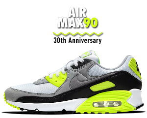 お得な割引クーポン発行中!!【あす楽 対応!!】【送料無料 ナイキ エアマックス 90】NIKE AIR MAX 90 30th ANNIVERSARY white/particle-volt-black cd0881-103 スニーカー メンズ AM90 ボルト OG 30周年