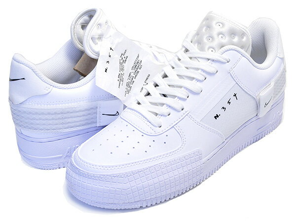 お得な割引クーポン発行中!!【あす楽 対応!!】【送料無料 ナイキ エアフォース 1 タイプ】NIKE AF1-TYPE white/white-wht cq2344-101 スニーカー AIR FORCE 1 ホワイト スニーカー N.354