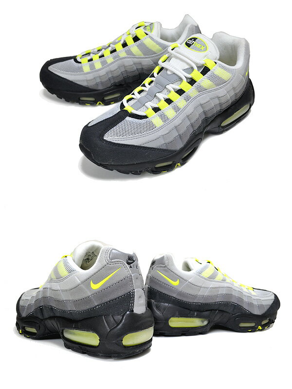 お得な割引クーポン発行中!!【ナイキ エアマックス 95 クラシック】NIKE AIR MAX 95 CLASSIC LE n.gry/neon yel 313111-071 【デッドストック】