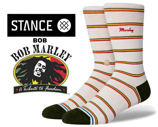 お得な割引クーポン発行中!!STANCE BOB CANVAS a545c20bob-cnv BOB MARLEY (ボブ・マーリー) コラボモデル 靴下 ハイソックス