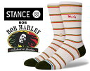 楽天LTD　onlineお得な割引クーポン発行中!!【あす楽 対応!!】【スタンスソックス ボブ・マーリー】STANCE BOB CANVAS a545c20bob-cnv BOB MARLEY （ボブ・マーリー） コラボモデル 靴下 ハイソックス