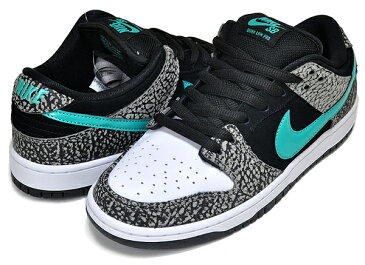 お得な割引クーポン発行中!!【送料無料 ナイキ スケートボーディング ダンク ロー プロ】NIKE SB DUNK LOW PRO ELEPHANT medium grey/clear jade-black bq6817-009 スニーカー エレファント クリア ジェイド