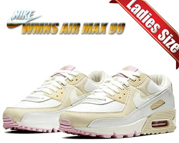 お得な割引クーポン発行中!!【送料無料 ナイキ ウィメンズ エアマックス 90】NIKE WMNS AIR MAX 90 summit white/tlc summit white ct1873-100 レディース スニーカー AM90 ホワイト ベージュ ピンク