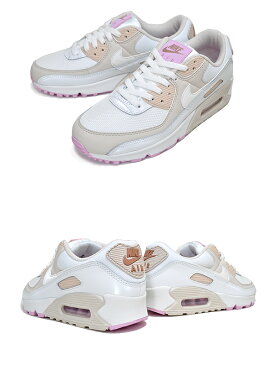 お得な割引クーポン発行中!!【送料無料 ナイキ ウィメンズ エアマックス 90】NIKE WMNS AIR MAX 90 summit white/tlc summit white ct1873-100 レディース スニーカー AM90 ホワイト ベージュ ピンク