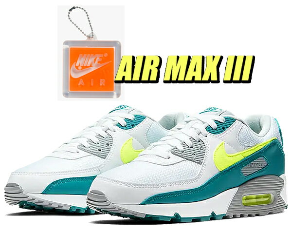 お得な割引クーポン発行中!!【あす楽 対応!!】【送料無料 ナイキ エアマックス 3】NIKE AIR MAX III white/hot lime-spruce-grey fog cz2908-100 スニーカー AM III AIRMAX 90 OG ホワイト ホットライム スプルース