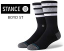 楽天LTD　onlineお得な割引クーポン発行中!!【あす楽 対応!!】【スタンスソックス】STANCE BOYD ST BLACK a556a20bos-blk 靴下 ブラック ハイソックス INFIKNIT インフィニット